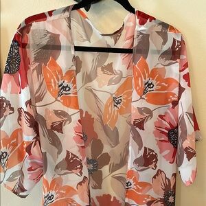 Floral Print Women's Kimono